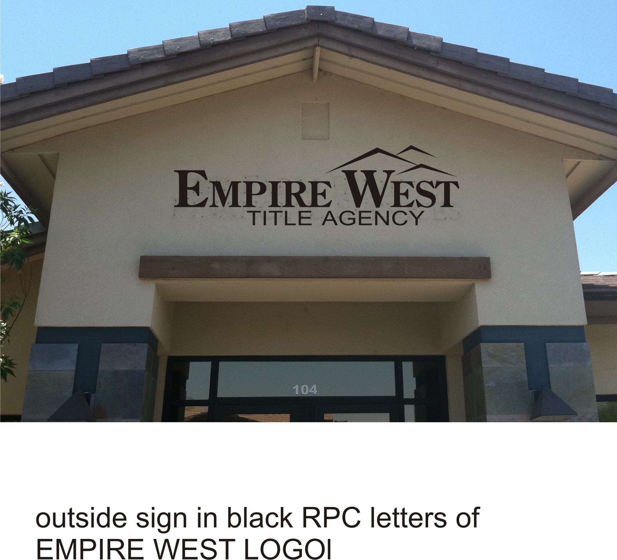Empire West reverse pan channel letters